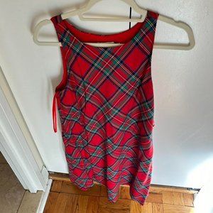 Vineyard Vines Gingham Holiday Flare Dress